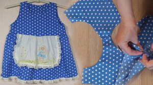 Как пошить детское платье - Обработка горловины и проймы внутренней частью лифа