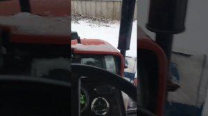 Чистка снега на МТЗ 320.4