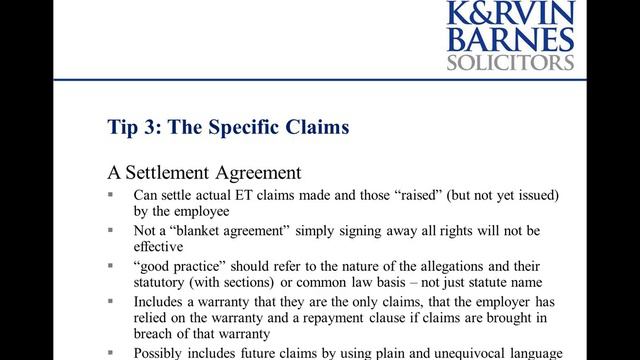 Compromise Agreement at a Glance - A guide for employers смотреть онлайн