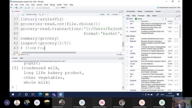 Market Basket Analysis using R - Apriori Algorithm смотреть онлайн