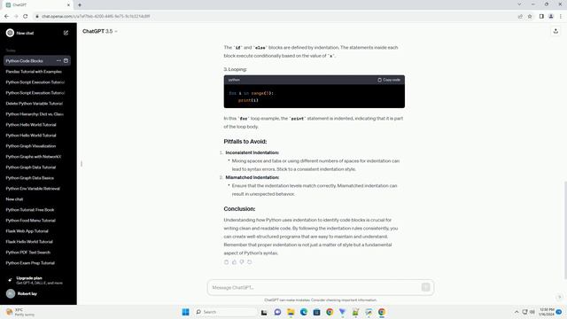 python identifies blocks of code by смотреть онлайн