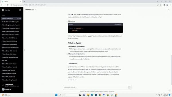 python identifies blocks of code by