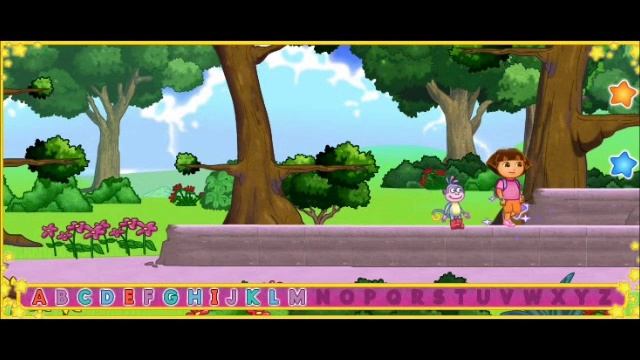 Dora's Alphabet Forest Adventure video for learning alphabet-Dora Game-Kids Games смотреть онлайн