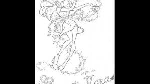 Раскраски Винкс. Скачать раскраски винкс бесплатно.