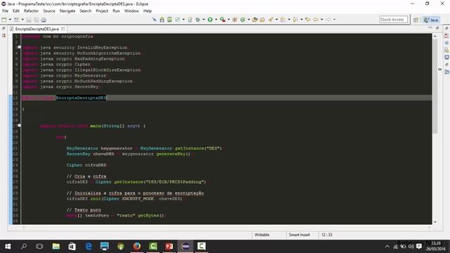 Algoritmo DES de criptografia utilizando JAVA смотреть онлайн
