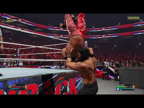 WWE2K24 Jacob Fatu vs Roman Reigns