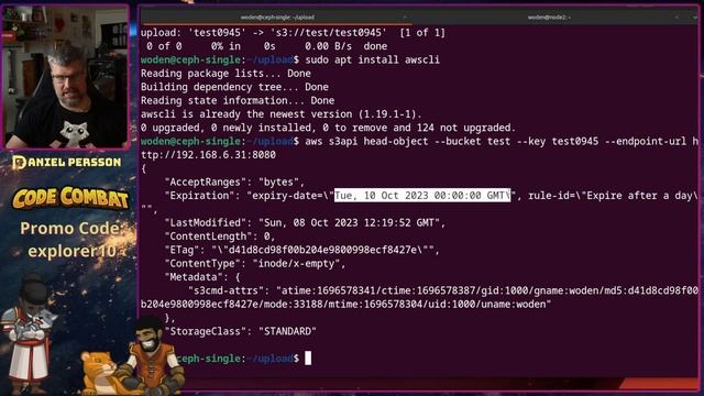 Expire objects in an S3 storage (Ceph Rados Gateway) смотреть онлайн