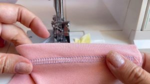 ?? DIY/Коверлок Minerva М5000 CL. Подгиб низа ткани при пошиве футболок.