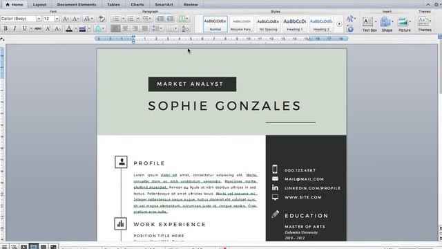 How to Edit our Resume Templates with Word for Mac смотреть онлайн
