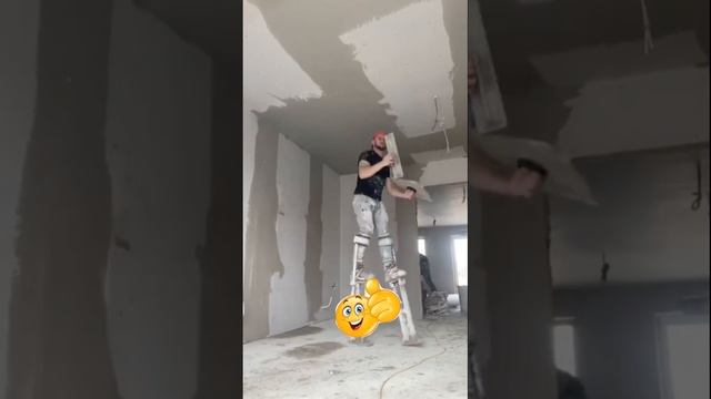 ШПАКЛЕВКА ПОТОЛКА ПОД ПОКРАСКУ,КАК ШПАКЛЕВАТЬ ПОТОЛОК#Shorts#