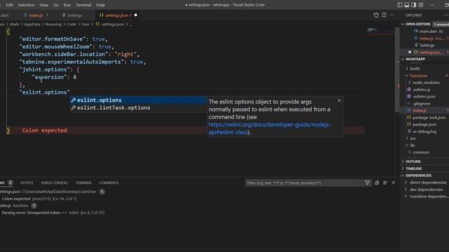 ESLint Parsing error Unexpecteed token ESLINT || ERROR RESOLVED || JaaScript смотреть онлайн