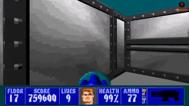 Wolfenstein 3D: Return To Danger #6 (уровни 17 - 18) (немое прохождение/без комментариев)