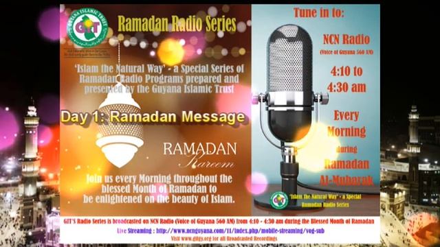 GIT Ramadan Radio Series Day 1 - Ramadan Message 2019 смотреть онлайн