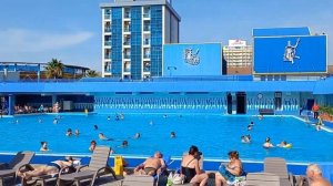 Адлеркурорт. Самый большой, подогреваемый бассейн с морской водой.