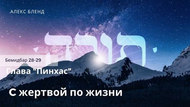 Проект 929. С жертвой по жизни. Бемидбар 28-29 смотреть онлайн