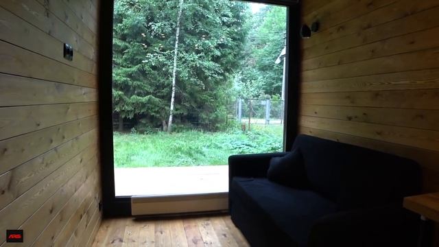 Современная маленькая дача (мини-дом) 20м2 _ Каркасный дом _ Tiny house смотреть онлайн