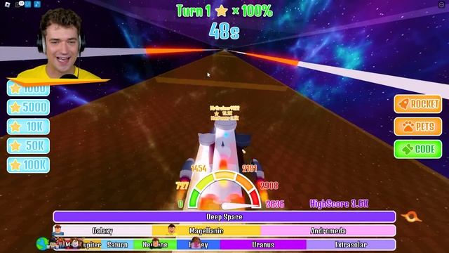 CLICKING 1,000,000 TIMES In RACING ROCKET! (Roblox) смотреть онлайн