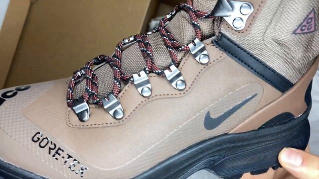 Nike ACG Air Zoom Gaiadome Gore-Tex 'Brown' UNBOXING смотреть онлайн
