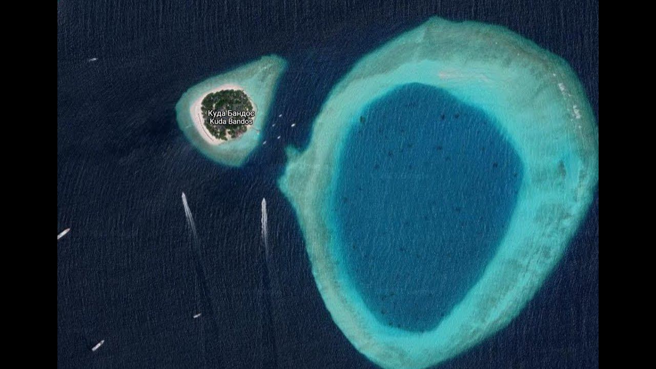 Мальдивы остров Куда Бандос с дрона / Maldives Kuda bandos