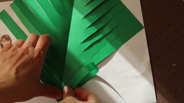 Новогодний декор своими руками. Елочка из бумаги. DIY. Herringbone. смотреть онлайн