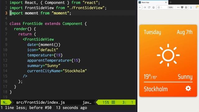 React Tutorial - Making Weather App #8 смотреть онлайн