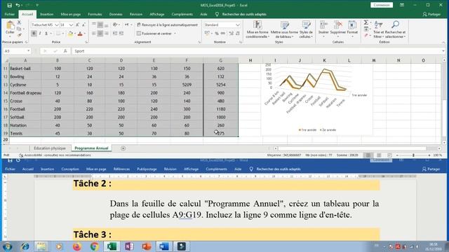 Formation Excel 2016 -Projet 5 смотреть онлайн