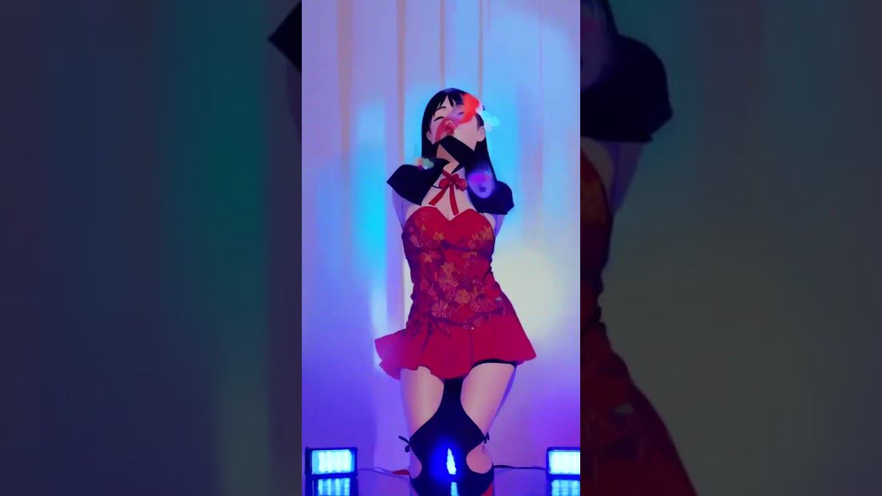 JISOO - ‘꽃(FLOWER)’ AI Anime Dance Cover #shorts #jisoo #animation