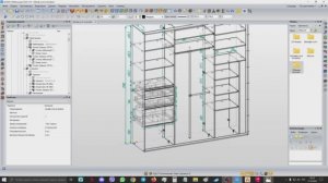 Пример построения шкафа купе встройки в Базис-Мебельщик 2022.