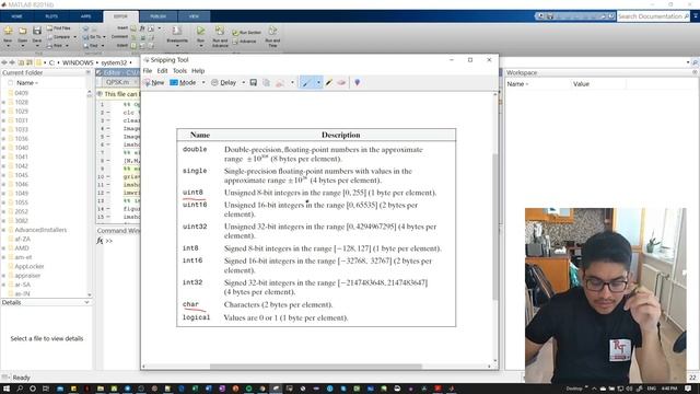 MATLAB y Procesamiento de Imágenes. Clases de variables uint8, double, char, logical смотреть онлайн