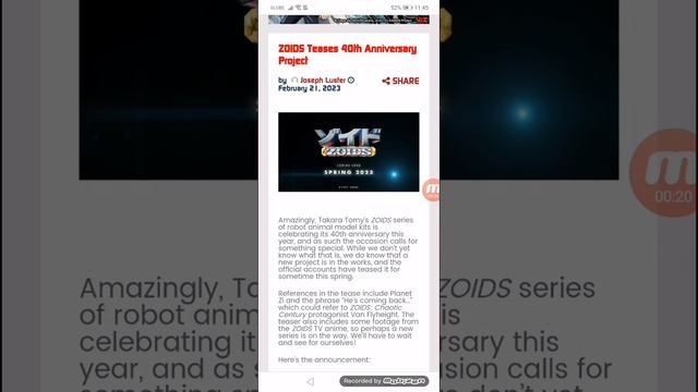 ZOIDS Teases 40th Anniversary Project смотреть онлайн