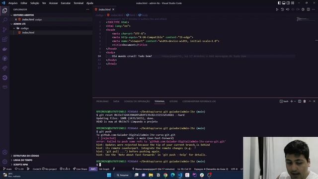 Git básico: Resetando a branch para um commit específico com Reset смотреть онлайн