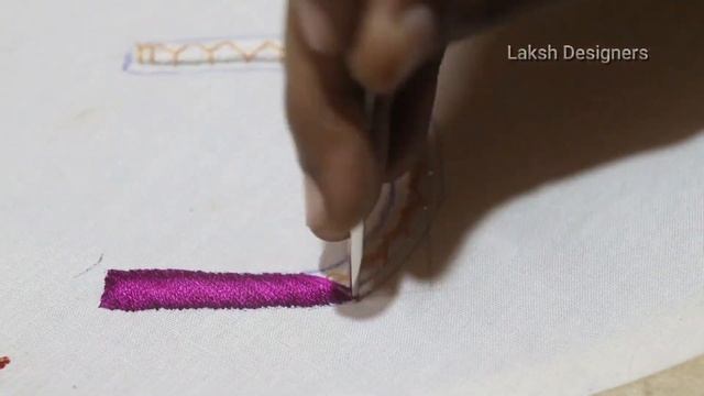 Aari Work U Shape Padded Loading Stitch Tutorial | aari work basic stitches online classes in tamil смотреть онлайн