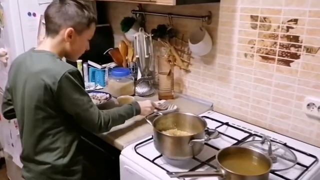 Ризотто с шампиньонами. смотреть онлайн