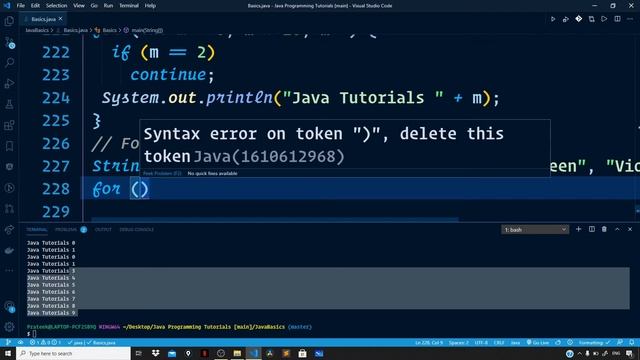 Java Tutorials - for each loop - #18 смотреть онлайн