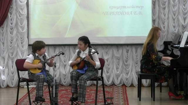 Дуэт "Скерцо" (А.Бердашкинова, А.Уйба - 10 лет) Ж. Металлиди "Колыбельная Оле-Лукойе" смотреть онлайн