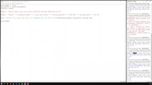 String Formatting Methods in Python | Learn Python From Scratch 6 | Kovolff