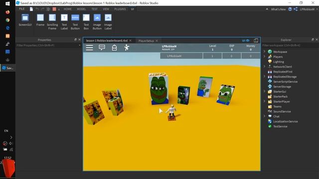 Как в Роблоксе сделать Leaderboard и расширить её ScreenGUI смотреть онлайн
