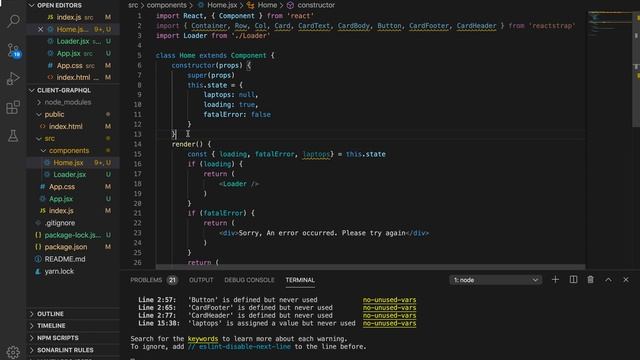 Build e-Commerce store with GraphQL server - React, reactstrap смотреть онлайн