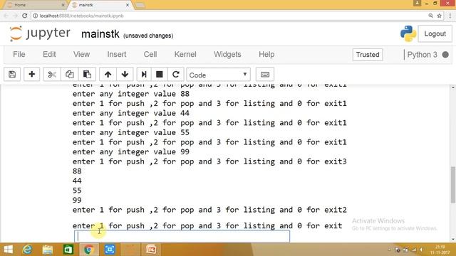 Episode 19 making simple stack program in python смотреть онлайн