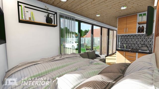 AMAZING SHIPPING CONTAINER HOUSE TOUR 20 FT смотреть онлайн