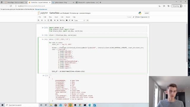 Automated Cryptocurrency Trading Bot with Python - Pt. 1 Gathering Data смотреть онлайн