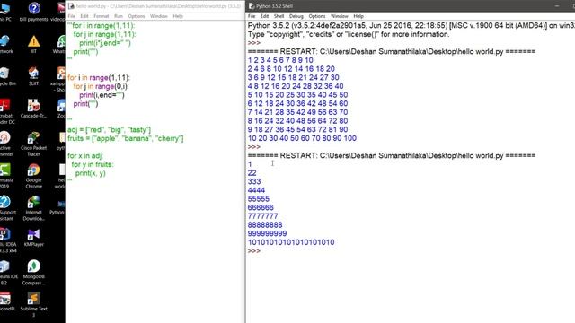 Nested loops in Python - Multiplication Table using python - tutorial 07 смотреть онлайн
