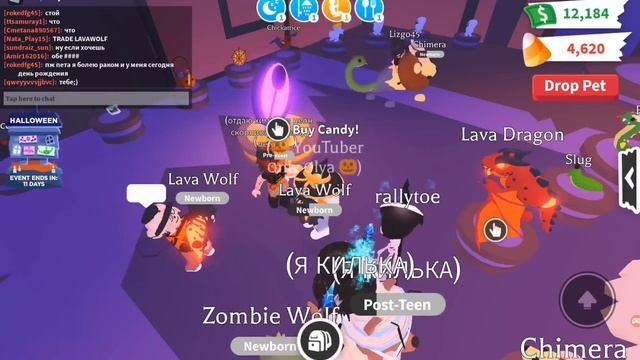 ЧТО ДАЮТ ЗА ЛАВА ВОЛКА? ТРЕЙДЫ НА ЛАВА ВОЛКА! АДОПТ МИ РОБЛОКС // ADOPT ME ROBLOX смотреть онлайн
