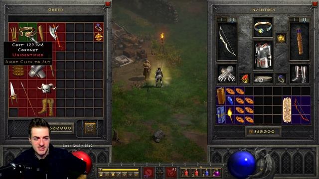 АНЯ И ГИД КРАДУТ ТВОИ ДЕНЬГИ! | Азартные игры в Diablo 2: Resurrected (Gamble) смотреть онлайн