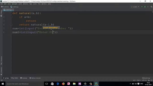 7: Python Program to Print Natural Numbers in Reverse Order using recursion(Hindi) смотреть онлайн