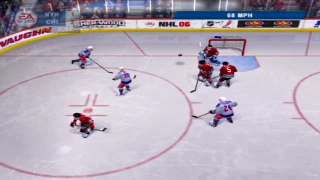 NHL 06 Gameplay Chicago Blackhawks vs New York Rangers смотреть онлайн