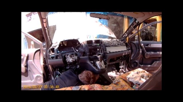 Замена радиатора печки, Honda CR-V. смотреть онлайн