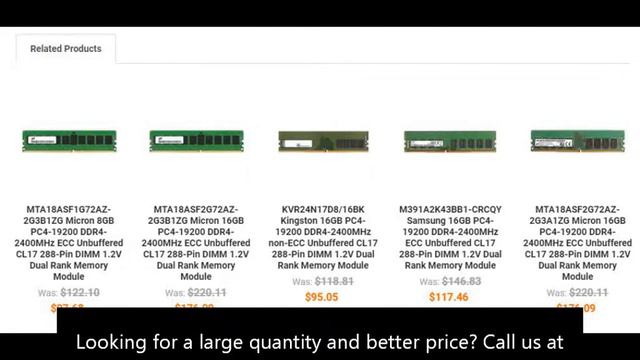 MTA18ASF2G72AZ-2G3B1ZI Micron 16GB PC4-19200 DDR4-2400MHz ECC Unbuffered CL17 288-Pin DIMM 1.2V смотреть онлайн