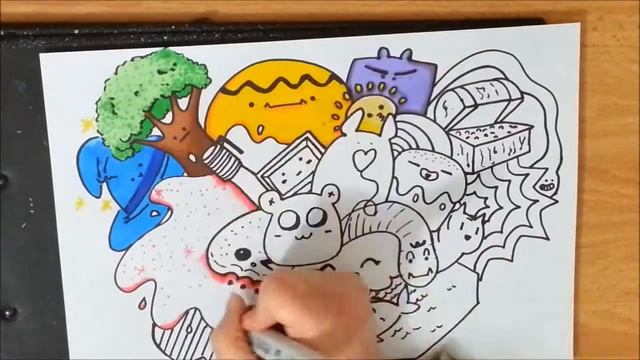 DIY Kawaii Fantasy Doodle - How to draw a cute doodle \ Come disegnare disegni kawaii смотреть онлайн