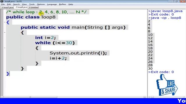 Java Program - 15 | LOOP Even Series : 2, 4, 6, 8, 10, ... N смотреть онлайн